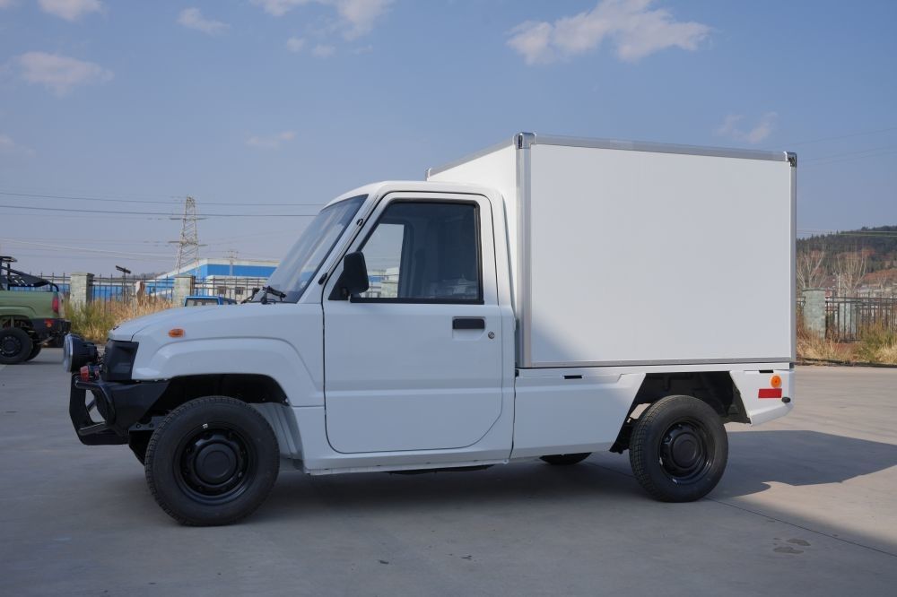 4kw 50km/H EV Pickup Truck 2 Seats Cargo Electric Delivery Van With Box