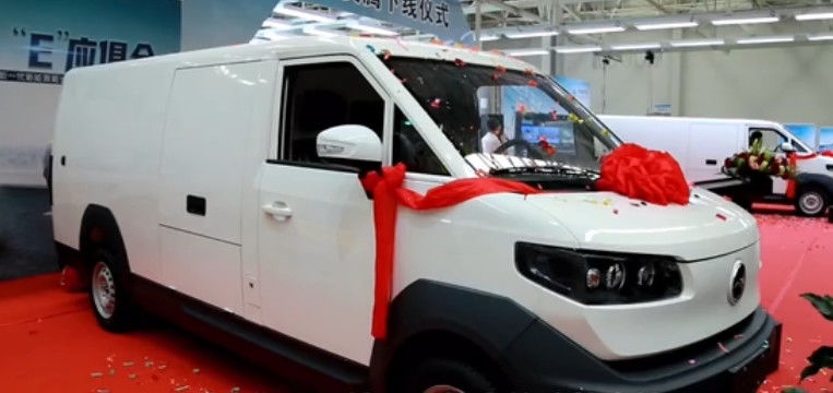 7.2m3 Electric Cargo Van 90km/H Pure Logistics Market Transportation Truck